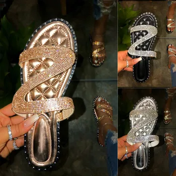 2020 new summer women's sandals fashion solid color large size flat rhinestone retro slippers casual open toe beach sandals
2020 new summer women's sandals fashion solid color large size flat rhinestone retro slippers casual open toe beach sandals