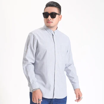 Men Shirt Long Sleeve Regular Fit Men Shirt Striped Shirts Men Dress Oxford Camisa Social 5XL 6XL 8xl large sizes Streetwear
Men Shirt Long Sleeve Regular Fit Men Shirt Striped Shirts Men Dress Oxford Camisa Social 5XL 6XL 8xl large sizes Streetwear