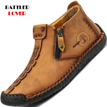 High Quality Leather Boots Men Winter Waterproof Ankle Botas Riding Outdoor Working Snow Boots for Male Autumn Footwear
High Quality Leather Boots Men Winter Waterproof Ankle Botas Riding Outdoor Working Snow Boots for Male Autumn Footwear