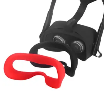 1Set Soft Silicone Face Mask Cover with Headset Foam Protection Pad for Oculus Quest VR Glasses Headset