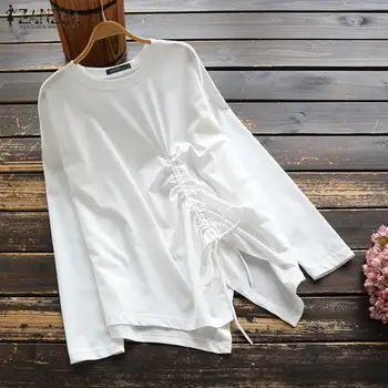 11Women's Irregular Blouse 2020 ZANZEA Autumn Tops Stylish Long Sleeve Shirts Female Drawstring Casual Blusas Oversized Tunic
11Women's Irregular Blouse 2020 ZANZEA Autumn Tops Stylish Long Sleeve Shirts Female Drawstring Casual Blusas Oversized Tunic