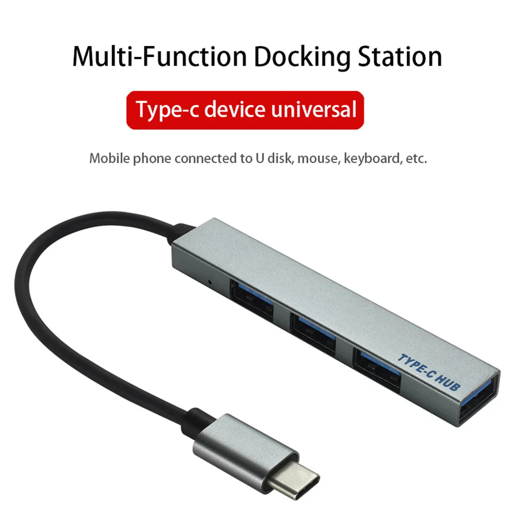 4 IN 1 Type C Hub Portable 4 Ports Splitter Type-C to USB 2.0 Converter Adapter Cable for PC Laptop Computer Docking Station
4 IN 1 Type C Hub Portable 4 Ports Splitter Type-C to USB 2.0 Converter Adapter Cable for PC Laptop Computer Docking Station