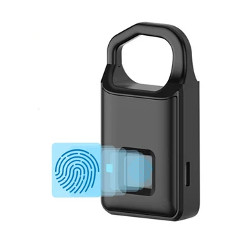 2019 P4 Fingerprint Lock USB Rechargeable Smart Keyless Anti-Theft Padlock Suitcase Door Lock Burglar Alarm Security
2019 P4 Fingerprint Lock USB Rechargeable Smart Keyless Anti-Theft Padlock Suitcase Door Lock Burglar Alarm Security