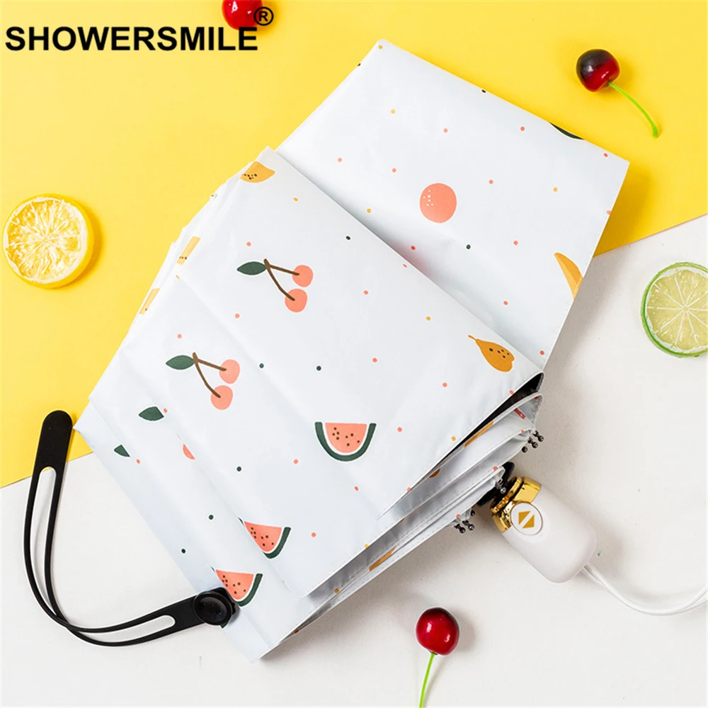 SHOWERSMILE Umbrella Automatic Women Parasol Watermelon Cherry Fruit Print Folding Paraguas Sun Rain Travel Uv Protection Brolly
SHOWERSMILE Umbrella Automatic Women Parasol Watermelon Cherry Fruit Print Folding Paraguas Sun Rain Travel Uv Protection Brolly