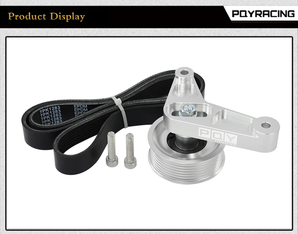 PQY Adjustable EP3 Pulley Kit For Honda Civic & K20 Inline Engine With