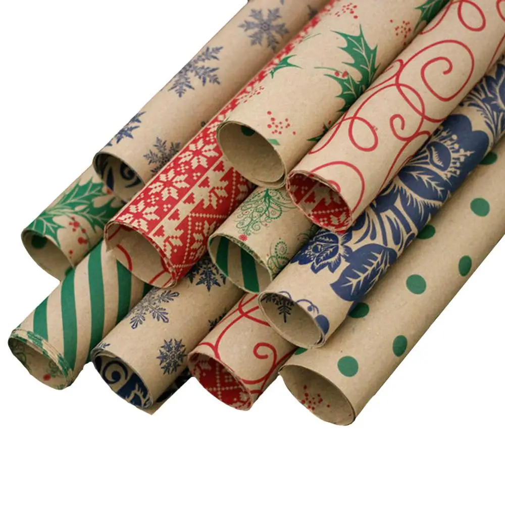 Behogar 10 Roll Double-sided Print Xmas Gift Wrapping Packaging Papers for Christmas Birthday Wedding Gift Wrap Paper Decoration
Behogar 10 Roll Double-sided Print Xmas Gift Wrapping Packaging Papers for Christmas Birthday Wedding Gift Wrap Paper Decoration
