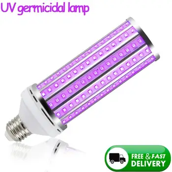 60W LED UVC Germicidal Lamp UV Sterilization Disinfection Lamp Ultraviolet Corn Bulb Ozone Led Lights Home Clean Air Kill Mites
60W LED UVC Germicidal Lamp UV Sterilization Disinfection Lamp Ultraviolet Corn Bulb Ozone Led Lights Home Clean Air Kill Mites