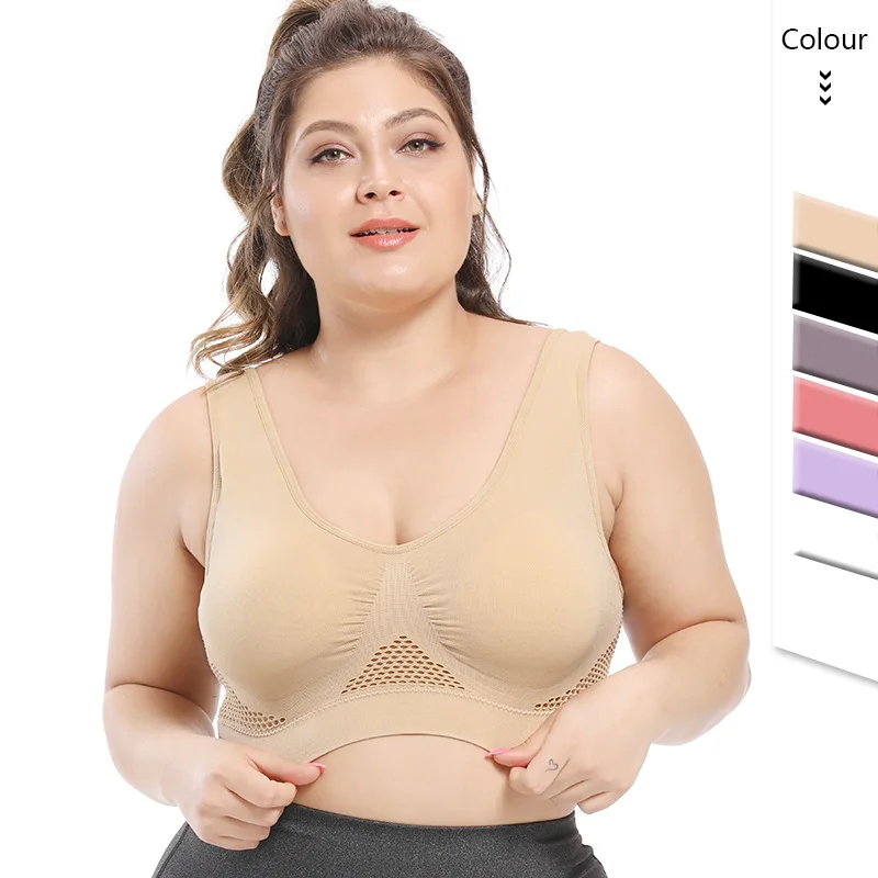 New Sports Bra Plus Size 6XL Seamless Bra Sexy Wire Free Top Lingerie Breathable BH Women Deep V-neck Backless Body Sexy Bra
New Sports Bra Plus Size 6XL Seamless Bra Sexy Wire Free Top Lingerie Breathable BH Women Deep V-neck Backless Body Sexy Bra