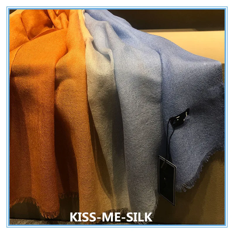 KMS Pure wool dyed shawl gradient color lamb cashmere scarf shawl for Women 70*200CM/106G
KMS Pure wool dyed shawl gradient color lamb cashmere scarf shawl for Women 70*200CM/106G
