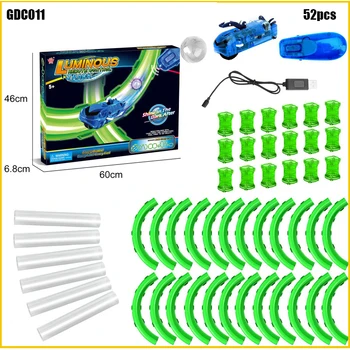 DIY Kid Pipe Toy Track Car Magic Remote Control Speed Rail Rc Car High-speed Pipeline Trucks Racing LED Flash Light Car
DIY Kid Pipe Toy Track Car Magic Remote Control Speed Rail Rc Car High-speed Pipeline Trucks Racing LED Flash Light Car