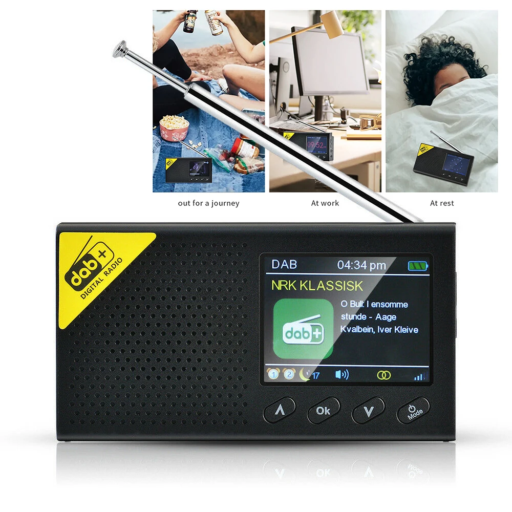 Портативный цифровой радиоприемник Mayitr, 2,4 дюймов, DAB/DAB + цифровой будильник, радио, FM-приемник, колонка, переносная колонка с ЖК-дисплеем
Портативный цифровой радиоприемник Mayitr, 2,4 дюймов, DAB/DAB + цифровой будильник, радио, FM-приемник, колонка, переносная колонка с ЖК-дисплеем