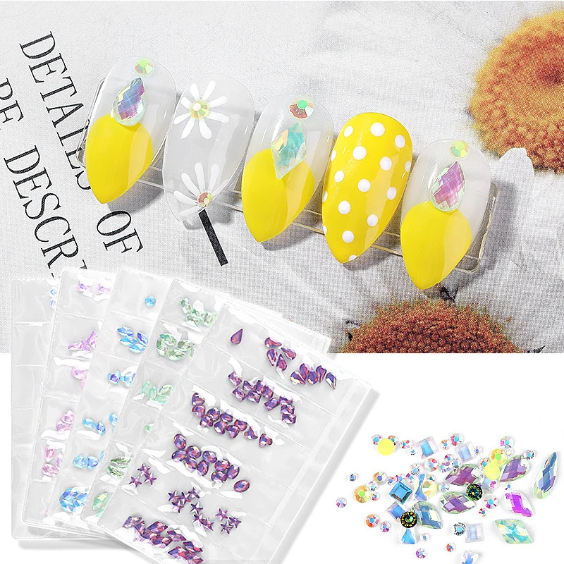 1 Bag Nail Rhinestones Water Drop Heart Irregular Colorful Drills Mixed AB Colors Crystal Nail Art Decorations 3D Nail Designs
1 Bag Nail Rhinestones Water Drop Heart Irregular Colorful Drills Mixed AB Colors Crystal Nail Art Decorations 3D Nail Designs