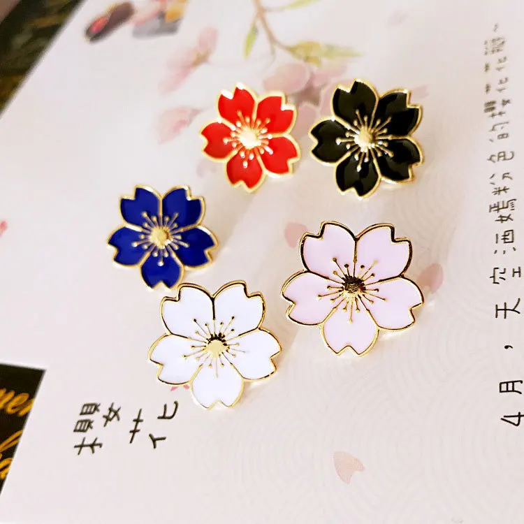 Korean-style Trend of the Wind GIRL'S Beautiful Cherry Blossom Collar Pin Uniform Oil Drop Badge Small Flower Collar Pin Fabric
Korean-style Trend of the Wind GIRL'S Beautiful Cherry Blossom Collar Pin Uniform Oil Drop Badge Small Flower Collar Pin Fabric