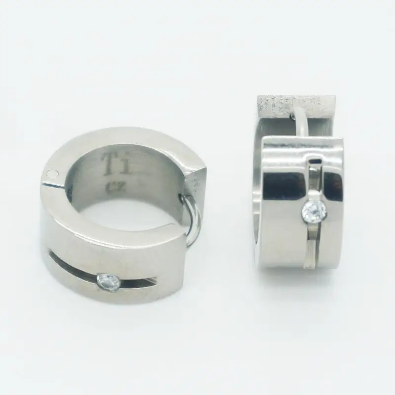 Trendy titanium medical steel huggie earrings for men white rhinestone cubic zircon
Trendy titanium medical steel huggie earrings for men white rhinestone cubic zircon
