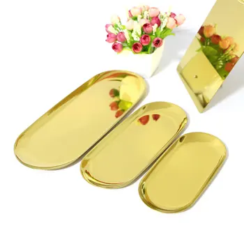 3Pcs 1 Set Metal Storage Tray Gold Oval Dotted Fruit Plate Small Items Jewelry Display Tray Mirror Making Candy Make 
3Pcs 1 Set Metal Storage Tray Gold Oval Dotted Fruit Plate Small Items Jewelry Display Tray Mirror Making Candy Make