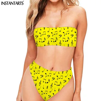 INSTANTARTS Cool Music Notes Print Women Summer Beach Swimwear Female Strapless Bandeau Swimsuits 2019 New Arrival Sexy Bikini
INSTANTARTS Cool Music Notes Print Women Summer Beach Swimwear Female Strapless Bandeau Swimsuits 2019 New Arrival Sexy Bikini