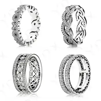 YinDX 925 Sterling Silver Ring OX Braided Double Ring Shiny European Women's Wedding Ring Gift Fine Jewelry
YinDX 925 Sterling Silver Ring OX Braided Double Ring Shiny European Women's Wedding Ring Gift Fine Jewelry