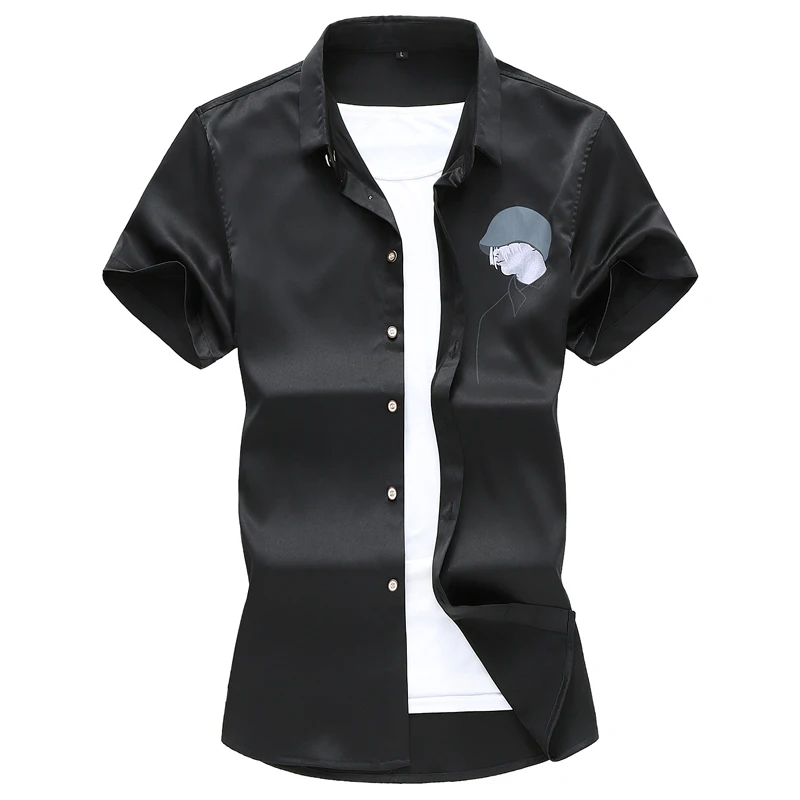 Small people pattern solid color fashion simple short sleeve shirt Summer high-quality soft comfortable boutique men shirt M-7XL
Small people pattern solid color fashion simple short sleeve shirt Summer high-quality soft comfortable boutique men shirt M-7XL