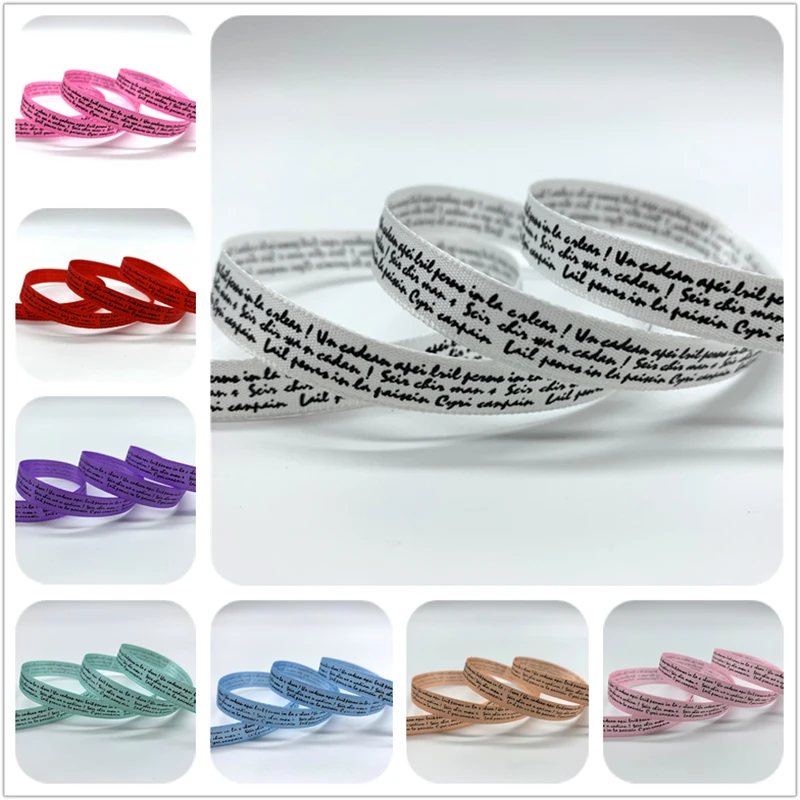 5yards 10mm Polyester Ribbon Printed Text Ribbons Handmade Design For Wedding Christmas Ribbon Decoration
5yards 10mm Polyester Ribbon Printed Text Ribbons Handmade Design For Wedding Christmas Ribbon Decoration