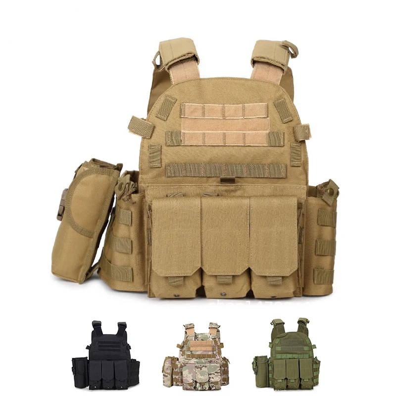 

Tactical 6094 Molle Vest Outdoor Airsoft Military Hunting Vest Plate Carrier Body Armor Army Combat Paintball Gear Training Vest