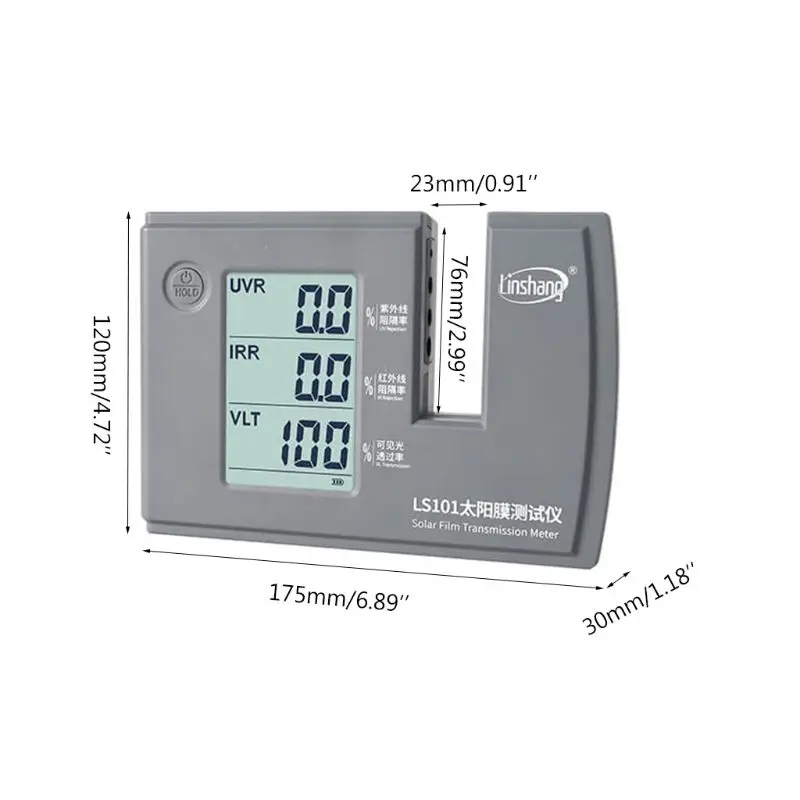 LS101 Solar Film Transmission Meter Ultraviolet Infrared Rejection Rate VLT Test
LS101 Solar Film Transmission Meter Ultraviolet Infrared Rejection Rate VLT Test