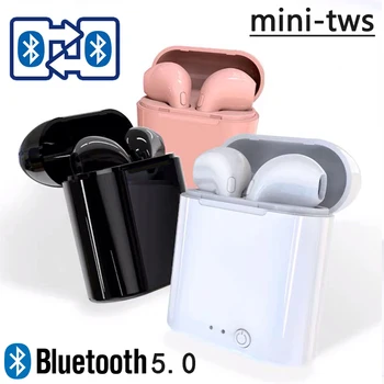 i7 mini TWS Wireless headphones Bluetooth 5.0 Earphones Earbuds earpiece Handsfree Earphone Headset Charging Box for all phones
i7 mini TWS Wireless headphones Bluetooth 5.0 Earphones Earbuds earpiece Handsfree Earphone Headset Charging Box for all phones