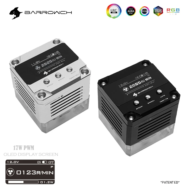 BARROW 17W Intelligent 17W Power Pump Speed OLED Display Show MAX Flow 960L/H 5 6 Meters Lift DC 12V Silver Black FBSP17B
BARROW 17W Intelligent 17W Power Pump Speed OLED Display Show MAX Flow 960L/H 5 6 Meters Lift DC 12V Silver Black FBSP17B