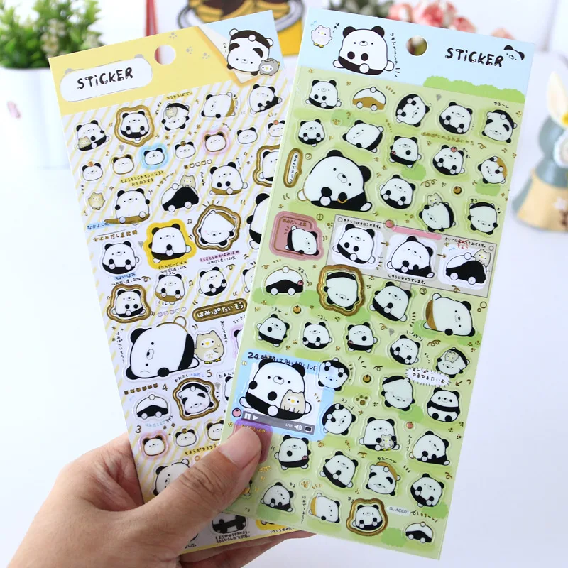 Creative Planar Kawaii Panda Gilding Decorative Stickers Adhesive Stickers Scrapbooking DIY Diary Stationery Stickers Gift
Creative Planar Kawaii Panda Gilding Decorative Stickers Adhesive Stickers Scrapbooking DIY Diary Stationery Stickers Gift