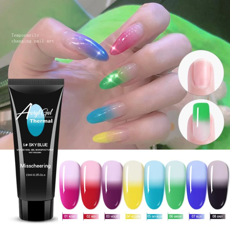 15ml Poly Gel Temperature Changing Gel Nail Art Clear Camouflage Color Nail Tip Form Crystal UV Gel Polygel Slice Brush Nail Gel
15ml Poly Gel Temperature Changing Gel Nail Art Clear Camouflage Color Nail Tip Form Crystal UV Gel Polygel Slice Brush Nail Gel