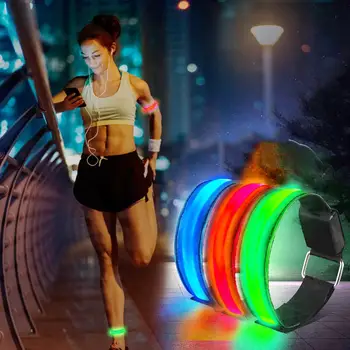 4pcs/lot Night Safety Reflective LED Luminous Glowing Wristband Durable Nylon Armbands Classic Delicate Texture Solid
4pcs/lot Night Safety Reflective LED Luminous Glowing Wristband Durable Nylon Armbands Classic Delicate Texture Solid