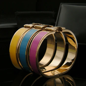 Fashion Jewelry H Shape Bangles Famous Design Bangle for Women Rose Gold color Plated Italy bracelets Jewelry 16.5cm
Fashion Jewelry H Shape Bangles Famous Design Bangle for Women Rose Gold color Plated Italy bracelets Jewelry 16.5cm