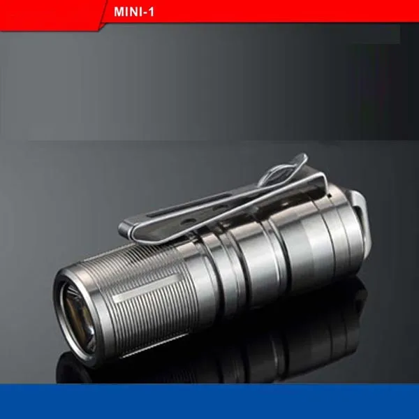 Jiguoor MINI-1 Super Mini Powerful and Rechargable Cree XP-G2 LED Led Flashlight Titanium Keychain by 10180 Battery
Jiguoor MINI-1 Super Mini Powerful and Rechargable Cree XP-G2 LED Led Flashlight Titanium Keychain by 10180 Battery