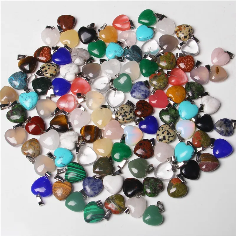 Wholesale 30pcs/lot 2020 Fashion Assorted Heart Natural Stone Charms Pendants For Jewelry Making 15*16mm Size Free Shipping
Wholesale 30pcs/lot 2020 Fashion Assorted Heart Natural Stone Charms Pendants For Jewelry Making 15*16mm Size Free Shipping