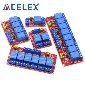 1 2 4 6 8 Channel 24V Relay Module Board Shield with Optocoupler Support High and Low Level Trigger for Arduino
1 2 4 6 8 Channel 24V Relay Module Board Shield with Optocoupler Support High and Low Level Trigger for Arduino