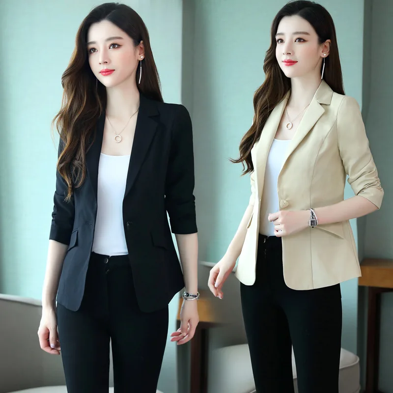 Slim Fit Suit Women's Autumn 2019 New Style Korean-style Long Sleeve Wear Suit Jacket Qmtao2070
Slim Fit Suit Women's Autumn 2019 New Style Korean-style Long Sleeve Wear Suit Jacket Qmtao2070