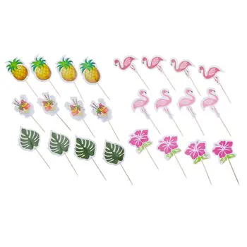 48pcs Flamingo Cupcake Picks Monstera Cake Toppers Pineapple For Hawaii Party Birthday
48pcs Flamingo Cupcake Picks Monstera Cake Toppers Pineapple For Hawaii Party Birthday