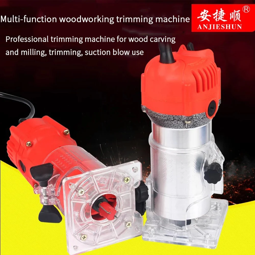 Anjieshun trimming machine, woodworking tools, multi-function gong, electromechanical, bakelite, milling and slotting machine
Anjieshun trimming machine, woodworking tools, multi-function gong, electromechanical, bakelite, milling and slotting machine