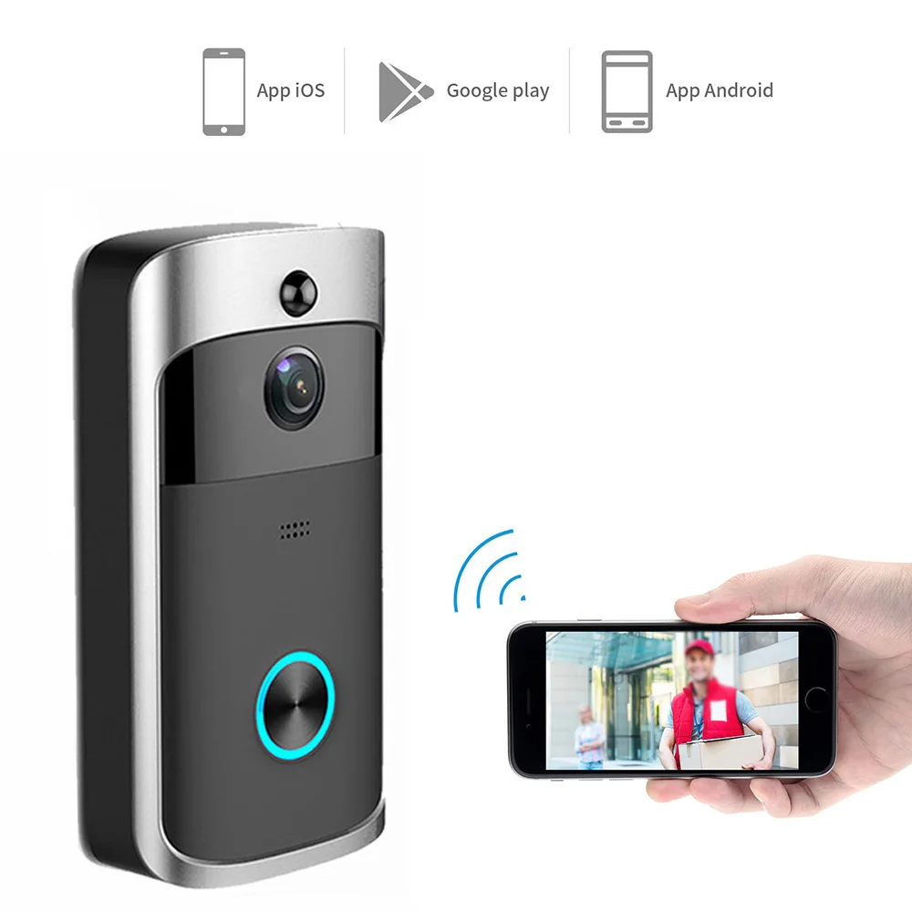 High Quality Wireless Phone Door Bell Camera WiFi Smart Doorbell Video Intercom Alarm Supplies
High Quality Wireless Phone Door Bell Camera WiFi Smart Doorbell Video Intercom Alarm Supplies