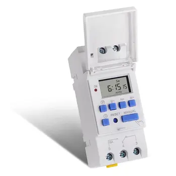SINOTIMER AC 12~220V Weekly 7 Days Programmable Digital Time Switch Relay Timer Control Din Rail Mount for Electric Appliance
SINOTIMER AC 12~220V Weekly 7 Days Programmable Digital Time Switch Relay Timer Control Din Rail Mount for Electric Appliance