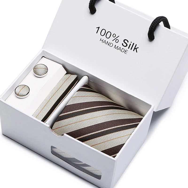 2019 Classical 7.5cm Red Striped Tie For Mens Silk Necktie Hanky Gift Box Set Jacquard Men Tie Set With White Box
2019 Classical 7.5cm Red Striped Tie For Mens Silk Necktie Hanky Gift Box Set Jacquard Men Tie Set With White Box