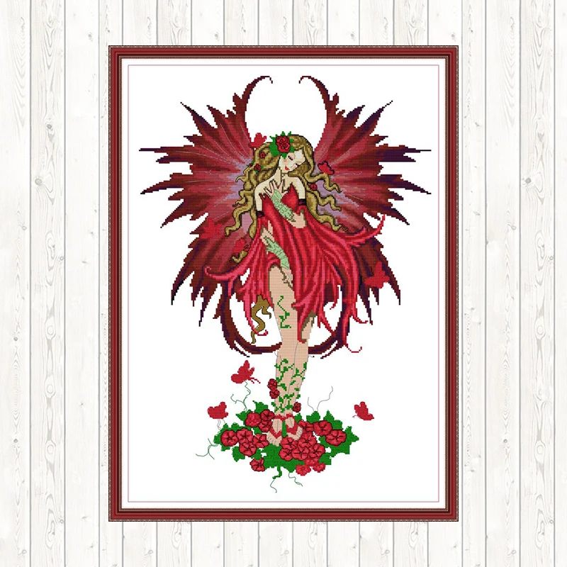 Flower Fairy Embroidery Kit DIY Needlework Counted Cross-stitch Patterns DMC Floss Printed on Canvas 14ct 11ct Aida Fabric Cross
Flower Fairy Embroidery Kit DIY Needlework Counted Cross-stitch Patterns DMC Floss Printed on Canvas 14ct 11ct Aida Fabric Cross