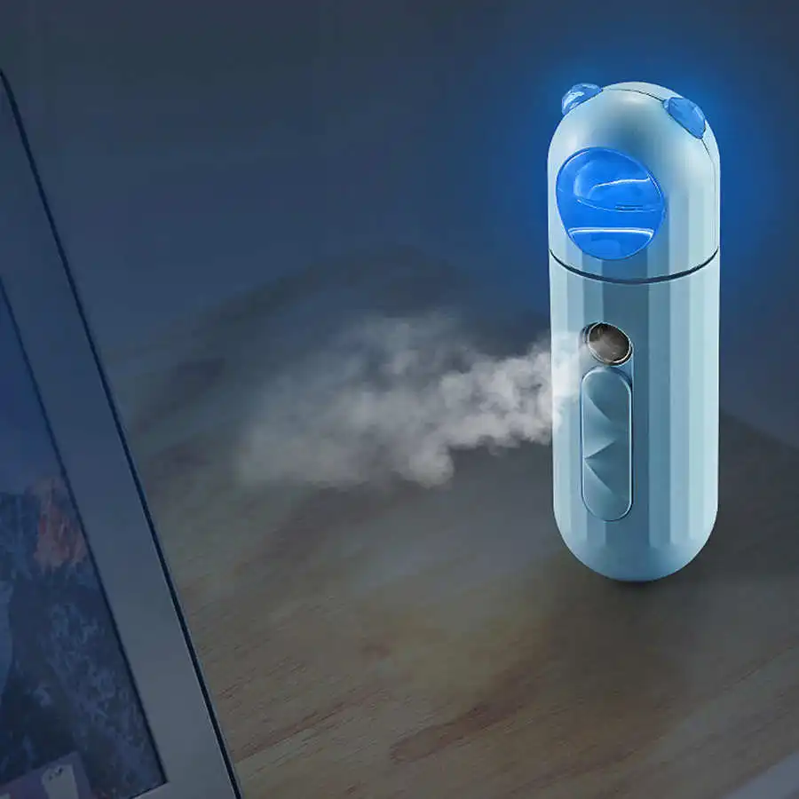Handheld Humidifier Portable Mini Humidifier USB Rechargeable Face Sprayer Hydrating Water Mist Maker Luchtbevochtiger
Handheld Humidifier Portable Mini Humidifier USB Rechargeable Face Sprayer Hydrating Water Mist Maker Luchtbevochtiger