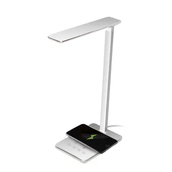 Foldable LED Desk Lamp with Cell Phone Qi Wireless Fast Charger 4 Brightness Adjustment Auto Timer Eye Protection Lamp 
Foldable LED Desk Lamp with Cell Phone Qi Wireless Fast Charger 4 Brightness Adjustment Auto Timer Eye Protection Lamp