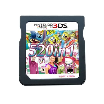 520 In 1 Compilation Video Game Cartridge Card For Nintendo DS 3DS 2DS Super Combo Multi Cart
520 In 1 Compilation Video Game Cartridge Card For Nintendo DS 3DS 2DS Super Combo Multi Cart