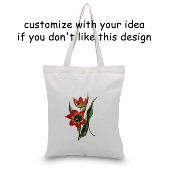Beautiful Flower Pattern Printing Tote Bag Daily Use Canvas Handbag Eco Reusable Recycle Shopping Bag For Women
Beautiful Flower Pattern Printing Tote Bag Daily Use Canvas Handbag Eco Reusable Recycle Shopping Bag For Women