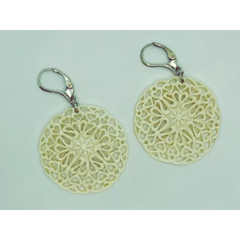 Original vintage earrings-lace fishnet of бивня Mammoth
Original vintage earrings-lace fishnet of бивня Mammoth