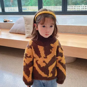 1-6 Years Baby Kids Girls Long Sleeve Knitted Leopard Print Pullover Sweaters Children Fashion Autumn Winter Sweater Tops
1-6 Years Baby Kids Girls Long Sleeve Knitted Leopard Print Pullover Sweaters Children Fashion Autumn Winter Sweater Tops