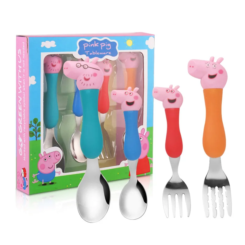 peppa pig Action Toy Figures Daily Dining Spoon Fork Children Tableware Cute Cartoon Model Grip Spoon Set Kids Birthday Gifts
peppa pig Action Toy Figures Daily Dining Spoon Fork Children Tableware Cute Cartoon Model Grip Spoon Set Kids Birthday Gifts