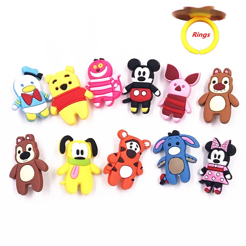11PCS Wholesale Mix Cartoon Animal Piglet Mickey Tigger Eeyore Icon PVC Finger Rings For Kids Party Gifts Finger Accessories
11PCS Wholesale Mix Cartoon Animal Piglet Mickey Tigger Eeyore Icon PVC Finger Rings For Kids Party Gifts Finger Accessories