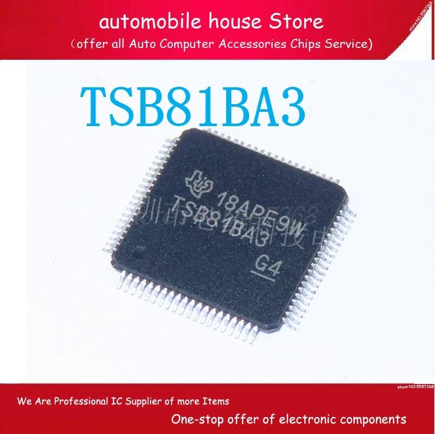 5PCS/LOT  TSB81BA3  TSB81BA3PFP   TQFP80 Transceiver Interface IC Chip In Stock new original